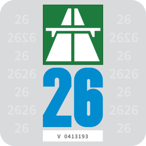 Silniční dálniční známka Švýcarsko 2026